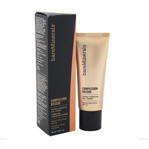 BareMinerals Complexion Rescue Suede 04 Tinted Hydrating Gel Cream 1.18 oz New - Picture 1 of 9